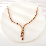 Picture of Reasonably Priced Rose Gold Plated Colorful Pendant Necklace from Reliable Manufacturer