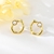 Picture of Zinc Alloy White Big Stud Earrings with Full Guarantee