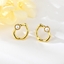 Show details for Zinc Alloy White Big Stud Earrings with Full Guarantee