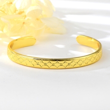 Show details for Bling Classic Gold Plated Cuff Bangle