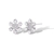 Picture of Featured White Platinum Plated Big Stud Earrings with Full Guarantee