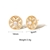 Picture of Unusual Small White Big Stud Earrings