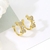 Picture of Unusual Small Gold Plated Clip On Earrings