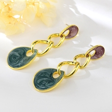 Show details for Featured Colorful Gold Plated Dangle Earrings with Full Guarantee