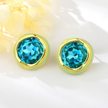 Show details for Zinc Alloy Blue Dangle Earrings in Exclusive Design
