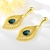 Picture of Great Artificial Crystal Zinc Alloy Dangle Earrings