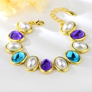 Picture of Good Artificial Pearl Dubai Fashion Bracelet