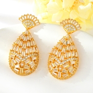 Show details for Fancy Big Luxury Dangle Earrings