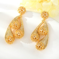 Show details for New Cubic Zirconia Luxury Dangle Earrings
