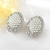 Picture of Featured White Gold Plated Big Stud Earrings with Full Guarantee