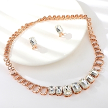 Show details for Online Shopping Platinum Plated Crystal 2 Pieces Jewelry Sets