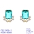Picture of Bulk Gold Plated Cubic Zirconia Big Stud Earrings Exclusive Online