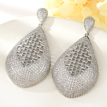 Show details for Fashionable Big Copper or Brass Dangle Earrings