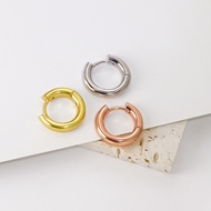 Picture of Popular Big Gold Plated Huggie Earrings
