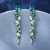 Picture of Fancy Big Green Dangle Earrings