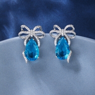 Picture of Bow Big Dangle Earrings with Speedy Delivery
