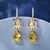 Picture of Copper or Brass Cubic Zirconia Dangle Earrings from Certified Factory