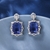Picture of Staple Big Platinum Plated Dangle Earrings