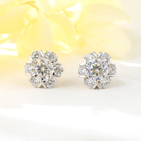 Picture of 925 Sterling Silver Small Big Stud Earrings at Super Low Price