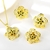 Picture of Flower Gold Plated 3 Piece Jewelry Set with Beautiful Craftmanship