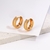 Picture of Trendy Copper or Brass Small Huggie Earrings with No-Risk Refund