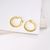 Picture of Delicate White Huggie Earrings with Worldwide Shipping