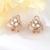 Picture of Bulk Rose Gold Plated Opal Big Stud Earrings Exclusive Online