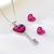Picture of Trendy Platinum Plated Love & Heart 2 Piece Jewelry Set with No-Risk Refund