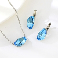 Show details for Irregular Swarovski Element 2 Piece Jewelry Set with Fast Shipping