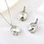 Show details for Geometric Swarovski Element 2 Piece Jewelry Set with Worldwide Shipping
