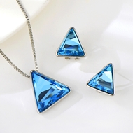 Show details for Top Swarovski Element Platinum Plated 2 Piece Jewelry Set