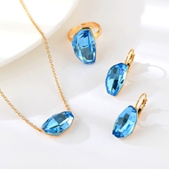 Show details for Bulk Zinc Alloy Swarovski Element 3 Piece Jewelry Set Exclusive Online