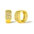 Picture of Copper or Brass Gold Plated Huggie Earrings from Certified Factory
