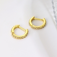 Picture of Copper or Brass Delicate Huggie Earrings at Great Low Price