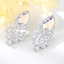 Show details for Bulk Platinum Plated Cubic Zirconia Dangle Earrings with No-Risk Return