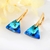 Picture of Attractive Blue Copper or Brass Dangle Earrings Best Price
