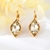 Picture of Famous Swarovski Element Yellow Dangle Earrings