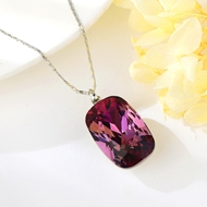 Show details for Attractive Pink Copper or Brass Pendant Necklace For Your Occasions