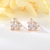 Picture of Delicate Cubic Zirconia 925 Sterling Silver Big Stud Earrings