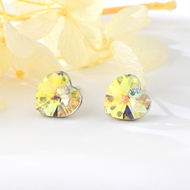 Show details for Copper or Brass Swarovski Element Big Stud Earrings from Certified Factory