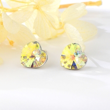 Show details for Copper or Brass Swarovski Element Big Stud Earrings from Certified Factory