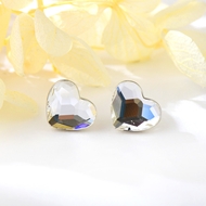 Show details for Inexpensive Platinum Plated Love & Heart Big Stud Earrings from Reliable Manufacturer