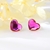 Picture of Love & Heart Swarovski Element Big Stud Earrings with Speedy Delivery