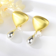 Picture of Nickel Free Gold Plated Plain Dangle Earrings Online Shopping