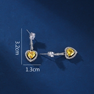 Picture of Love & Heart Cubic Zirconia Dangle Earrings with Fast Delivery
