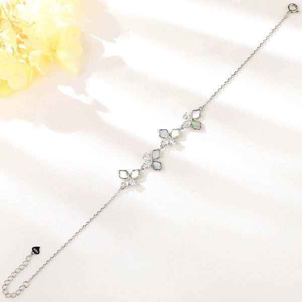 Picture of Wholesale Platinum Plated 925 Sterling Silver Fashion Bracelet with No-Risk Return