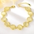 Picture of Nickel Free Gold Plated Medium Fashion Bracelet with No-Risk Refund
