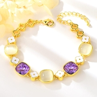 Picture of Medium Artificial Crystal Fashion Bracelet with Fast Shipping