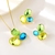 Picture of Eye-Catching Gold Plated Green 2 Piece Jewelry Set from Reliable Manufacturer