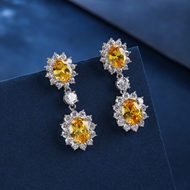 Picture of Impressive Yellow Flowers & Plants Dangle Earrings with Low MOQ